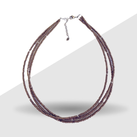 Silpada Triple-Strand Bronze Metallic
Necklace 18” long With 2” extender N1591 - Picture 7 of 7